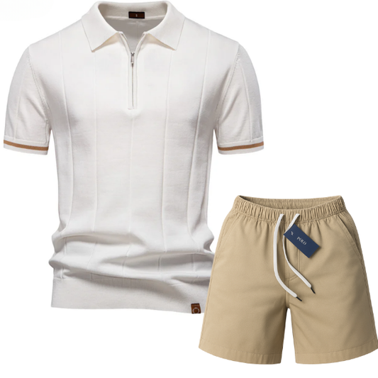 Classic Knit Polo Premium – Free Premium Chino Shorts