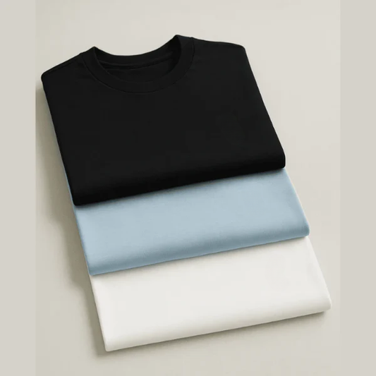 Essential T-Shirt Trio — 3 Premium Cotton T-Shirts