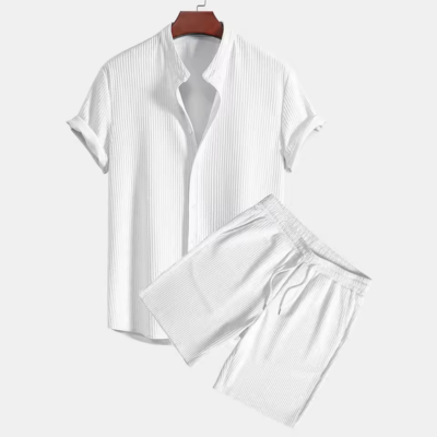 Heritage Polo Set — Premium Shirt + Shorts