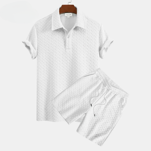 Capri Knit Polo Set — Premium Polo + Bermuda Shorts