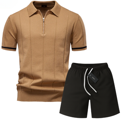 Classic Knit Polo Premium – Free Premium Chino Shorts