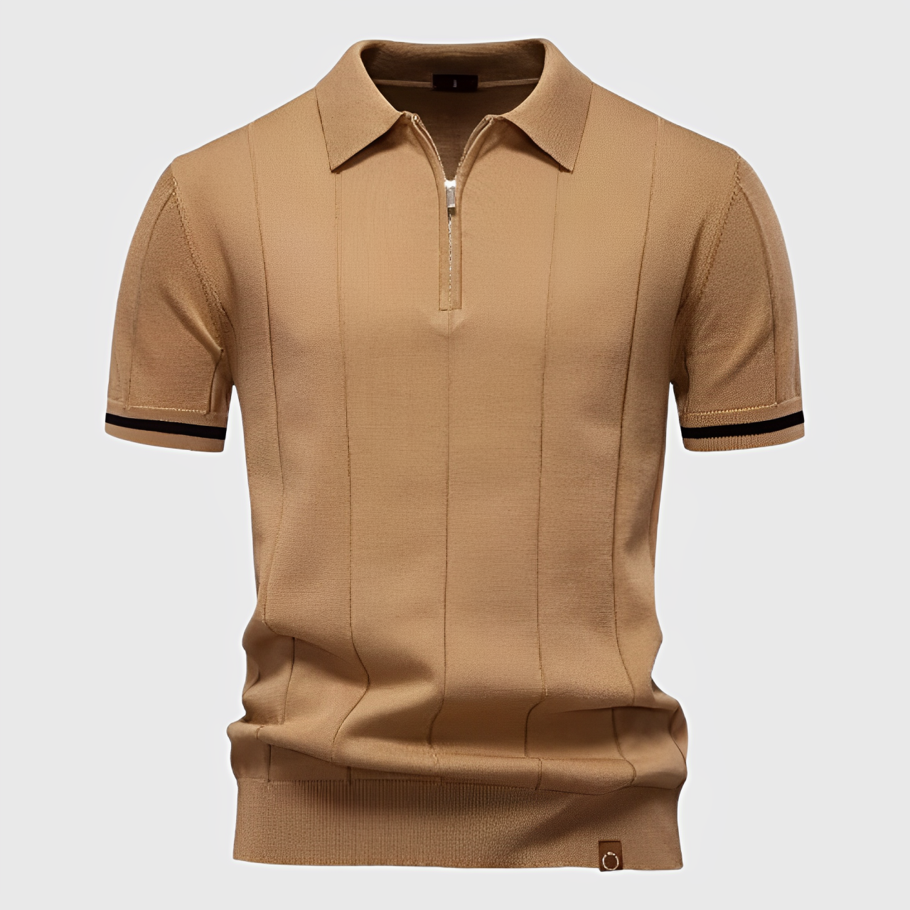 Premium polo shirt with zip detail, ideal for a smart look