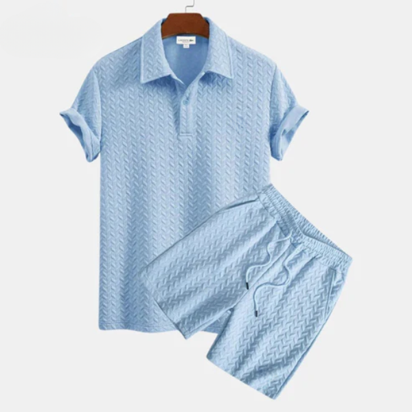 Capri Knit Polo Set — Premium Polo + Bermuda Shorts